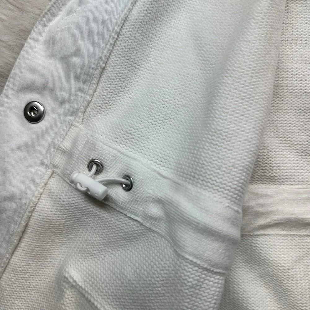 Lauren Ralph Lauren Women's Large‎ White Full Button Cardigan Sweater Casual
